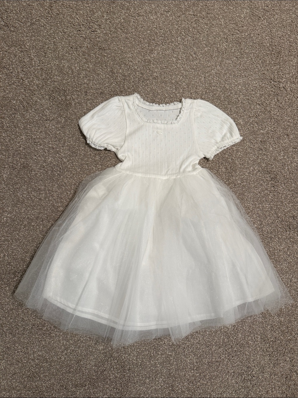 korea brand Perimitz 26 summer girls dress, white, size 100 cm